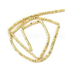 Brins de perles d'hématite non magnétiques synthétiques galvanisées&nbsp;X-G-I360-S01-02