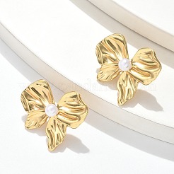 Pendientes de botón de acero inoxidable 304&nbsp;EJEW-S253-18G