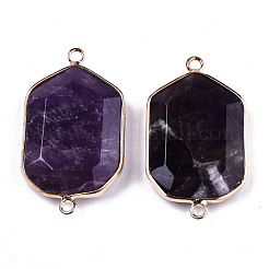 Natürliche Amethyst verbindet Steckverbinder&nbsp;G-T131-48G-02