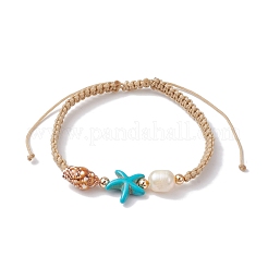 Armbänder aus natürlichen Muscheln&nbsp;BJEW-JB09914