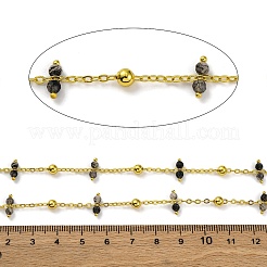 Handgefertigte facettierte natürliche Labradorit-Perlenketten&nbsp;CHC-L050-02G-10