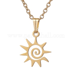 201 collane pendenti in acciaio inossidabile&nbsp;NJEW-JN04764-03