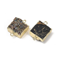 Galvanisierte natürliche Druzy-Achat-Verbindungsanhänger&nbsp;G-R012-01G