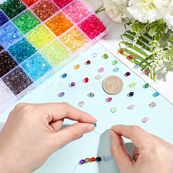 2380 pz 28 colori perline acriliche trasparenti&nbsp;TACR-PA0001-34B