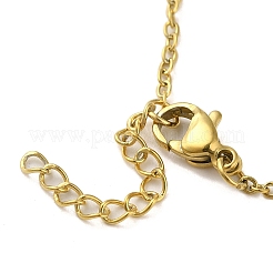Herz 304 Edelstahl Anhänger Halsketten & Armbänder & Ohrstecker Sets für Frauen&nbsp;SJEW-C004-01G