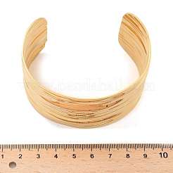 Bracelets manchettes en acier inoxydable 304 pour femmes&nbsp;AJEW-P127-21G