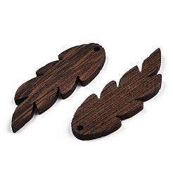 Anhänger aus natürlichem Wengeholz&nbsp;WOOD-T023-39