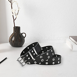 1 Stück Taillengürtel aus PU-Leder mit Sternösen für Jeans&nbsp;AJEW-CL0005-63
