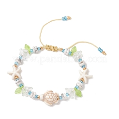 Armbänder aus synthetischem Türkis&nbsp;BJEW-MZ00343-02