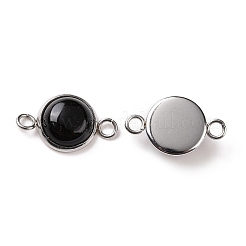 Ciondoli per connettori in agata nera naturale&nbsp;LS-G-D059-01C-02