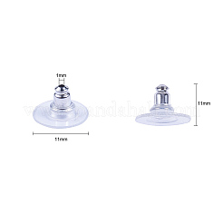 Dorso orecchini in ottone con proiettile frizione&nbsp;KK-CJ0003-01