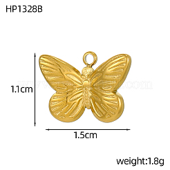Pendentifs en acier inoxydable 304&nbsp;STAS-OY002-63G
