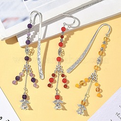 3 pieza de cuentas redondas de cristal de cuarzo natural&nbsp;AJEW-JK00392