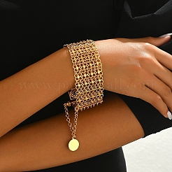 Bracelets à maillons creux en alliage avec étoile et anneau pour femmes&nbsp;VR3342-2