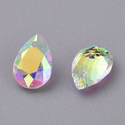 Pendentifs en verre avec strass&nbsp;RGLA-A024-H02-001AB