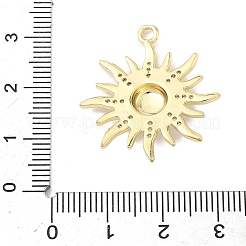 Pendenti in zirconi cubici trasparenti in micro pavè di ottone&nbsp;KK-G548-01C-G