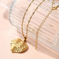 Colliers chaîne et pendentif en acier inoxydable 304 pour femmes&nbsp;LS-STAS-Z108-01G-03