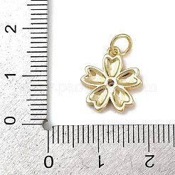 Pendentifs avec zircon cubiques à micro-pavés en laiton&nbsp;KK-D424-26G