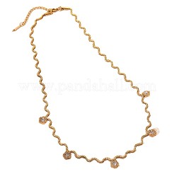 Collana con pendente a stella da donna in acciaio inossidabile 304 con pavé di zirconi cubici.&nbsp;WG021D4-02