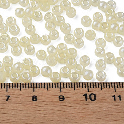 6/0 perle di semi di vetro imitazione giada&nbsp;SEED-N004-006-12