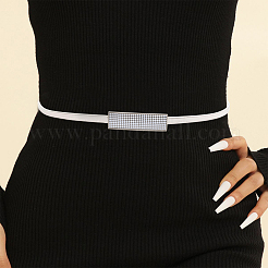 Cinture con catena in vita in strass di ferro e resina per abiti da donna&nbsp;AJEW-WH20072-04S
