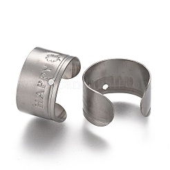 Accesorios para aretes de acero inoxidable 304 resistentes al deslustre&nbsp;STAS-P249-17P