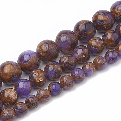 Cordes de perles de calcédoine naturelles&nbsp;G-S333-6mm-014A