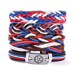 Lederarmband-Set für Männer und Frauen&nbsp;LS-BJEW-C005-02B