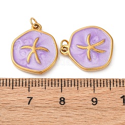 304 Edelstahl-Emaille-Anhänger&nbsp;STAS-U061-33G-B02