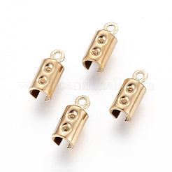 Emembouts de cordon en acier inoxydable 304 avec placage ionique (IP)&nbsp;X-STAS-F232-02-G