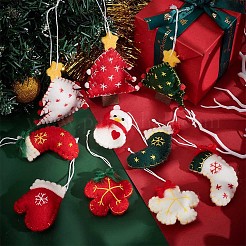 6 pz. 6 decorazioni pendenti in feltro di lana&nbsp;HJEW-NB0001-90