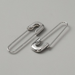 Exquisite Creolen in Sicherheitsnadelform aus Legierung für Damen&nbsp;EJEW-WH0001-17P