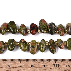 Natur Unakit Perlen Stränge&nbsp;G-Z091-A33