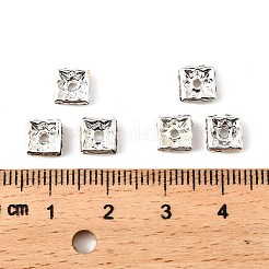 Messing Strass Zwischen perlen&nbsp;RSB072-01S