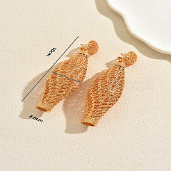 Boucles d'oreilles puces vintage en alliage à maille filigranée et lanterne&nbsp;OB4843