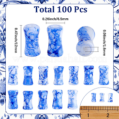 100 Stück handgefertigte Porzellanperlen&nbsp;PORC-SC0001-31