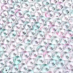Perles de rocaille en verre transparentes peintes à la bombe&nbsp;SEED-T007-05E
