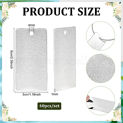 40 Stück große Aluminiumanhänger&nbsp;ALUM-PH0001-14B