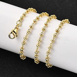 Colliers à maillons rondelles en laiton&nbsp;NJEW-M108-05G