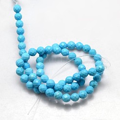 Natur howlite runde Perlen Stränge&nbsp;TURQ-L017-3mm-02D