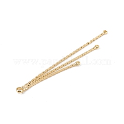 Messing Boston Link Ketten Quaste große Anhänger&nbsp;KK-P227-04G