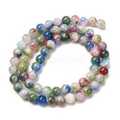 Natur persische Jade Perlen Stränge&nbsp;G-D434-6mm-02-01
