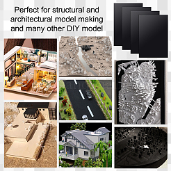 Planche en plastique ABS&nbsp;DIY-WH0496-32A
