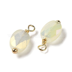 Glas Charms galvanisieren&nbsp;KK-P242-21G-03