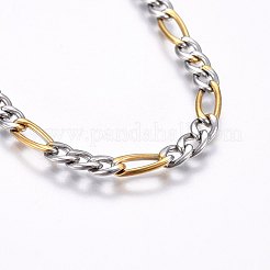 Figaro-Kettenarmbänder aus 304er Edelstahl&nbsp;BJEW-I266-02GP