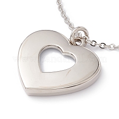 Collana con pendente in alluminio vuoto a sublimazione&nbsp;NJEW-E020-01P-02