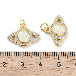 Messing micro pave klare zirkonia anhänger&nbsp;KK-L213-037G