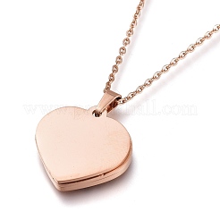 Collares colgantes de acero inoxidable 304&nbsp;NJEW-I240-07