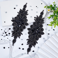 Apliques de rhinestone de vidrio de flores&nbsp;DIY-WH0304-643A