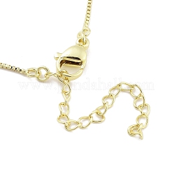 Collane con ciondolo in ottone con perline in abs&nbsp;LS-NJEW-B101-08G